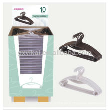 Ensemble de suspension en plastique promotionnel 10pcs emballé avec carton d&#39;affichage